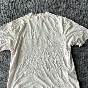 Anine Bing pink mock neck tee